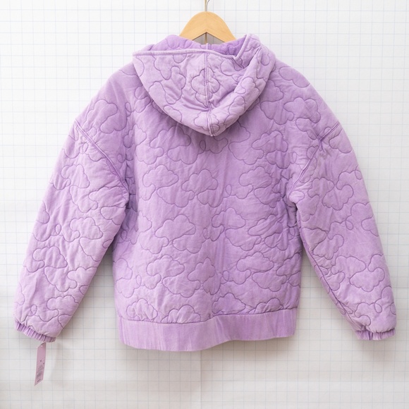NWT Wild Fable Hooded Quilted Jacket - Light Purple - Size M - Picture 3 of 9